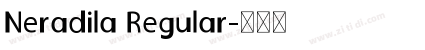 Neradila Regular字体转换